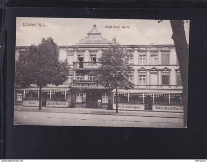 Dt. Reich AK Lübben Hotel Stadt Berlin