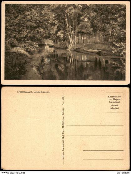 Lehde Spreewald Lübbenau  SPREEWALD Partie bei Lehde Kaupen 1920