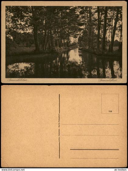 Lübbenau (Spreewald) Lubnjow Spreewaldfliess. Spreewaldbilder 1929