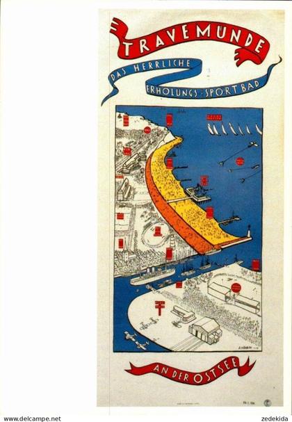 I5133 - TOP - Lübeck-Travemünde - Alfred Mahlau - Sonderstempel Deutsche Schiffspost