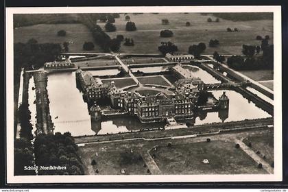 AK Nordkirchen /Kr. Lüdinghausen, Schloss aus der Vogelschau