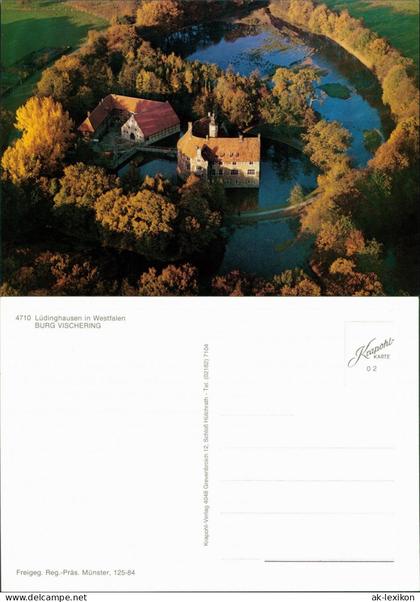 Ansichtskarte Lüdinghausen Luftbild - Burg Vischering 1990