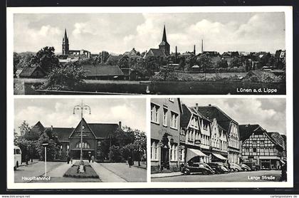 AK Lünen a. d. Lippe, Lange Strasse, Hauptbahnhof
