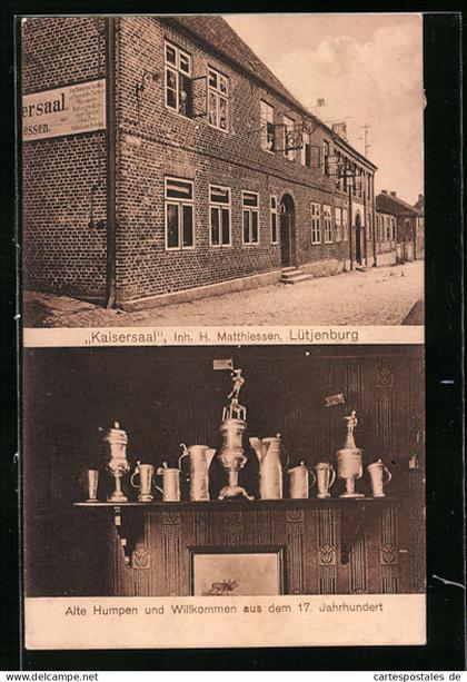 AK Lütjenburg, Gasthof Kaisersaal von H. Matthiessen