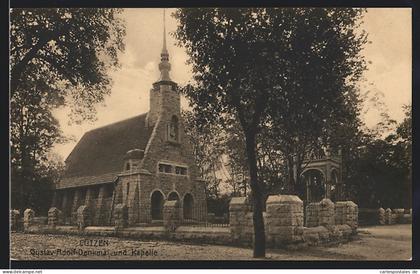 AK Lützen, Gustav Adolf-Denkmal und Kapelle