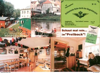 Lunzenau Gaststaette Zum Prellbock Biergarten Kneipe Eisenbahnmuseum Bootsfahrt