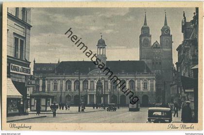 Magdeburg - Alter Markt - Strassenbahn - Verlag Bodo Richter Magdeburg
