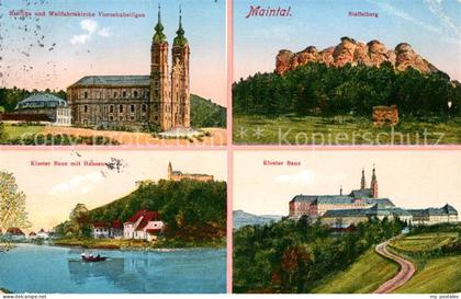Maintal Basilika und Wallfahrtskirche Vierzehnheiligen Staffelberg Kloster Banz