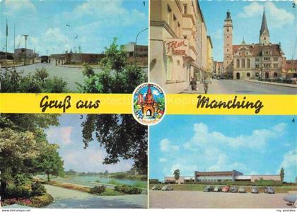 Manching Hauptwache Rathaus Ingolstadt Partie an der Donau Wirtschaftsgebaeude