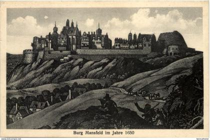 Burg Mansfeld, im Jahre 1650