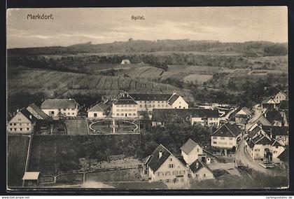 AK Markdorf, Ortsnansicht mit Spital