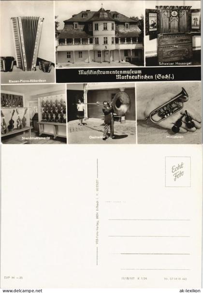 Ansichtskarte Markneukirchen Musikinstrumentenmuseum Markneukirchen 1974
