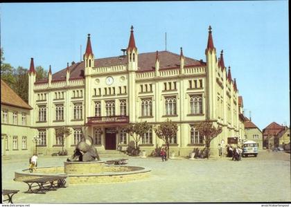 CPA Bützow in Mecklenburg, Rathaus, Brunnen