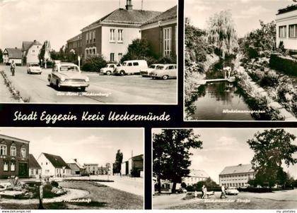 Eggesin Am Hotel Mecklenburg Winkelmannsgraben Platz der Freundschaft Ueckermuen