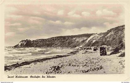 Kloster Hiddensee Steilufer Ostsee Hiddensee Strand Strandkorb Kueste Klippe