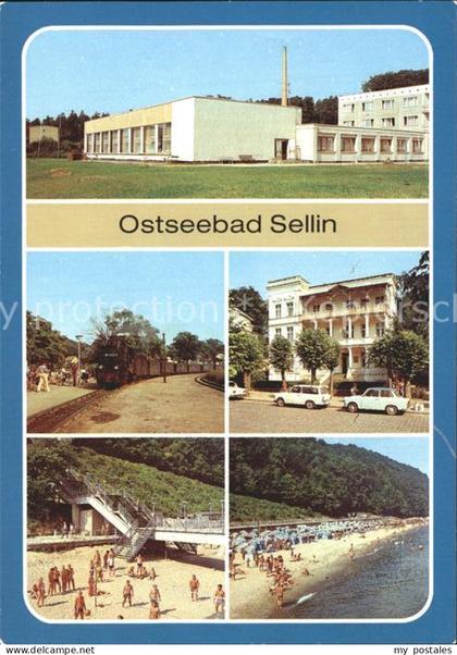 Sellin Ruegen Erholungsheim Klubhaus Haus Sellin Kleinbahn Strand