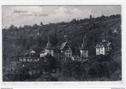 39013674 - Meiningen mit Sanatorium Dr. Passow gelaufen von 1906. leichte Eckabschuerfungen und Raendern, kleiner Knick