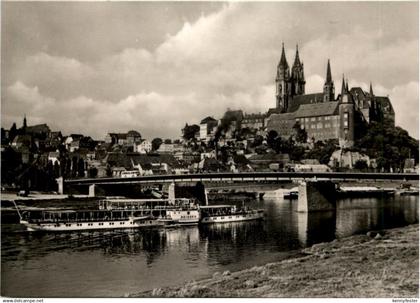 Meissen, Albrechtsburg und Dom und Elbdampfer Meissen