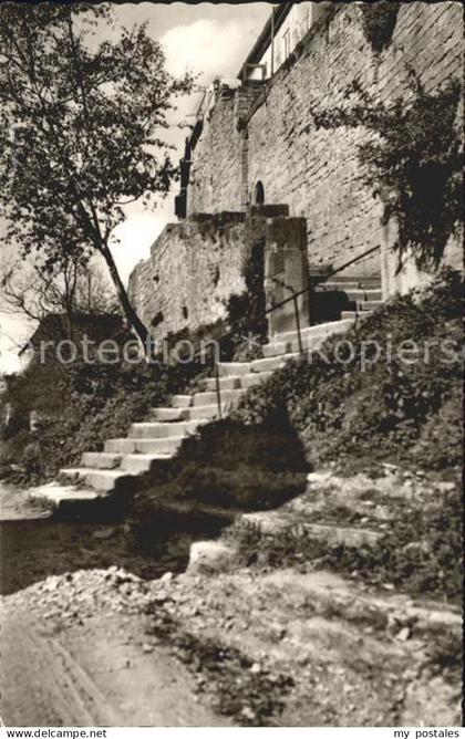 Mellrichstadt Partie an der Stadtmauer