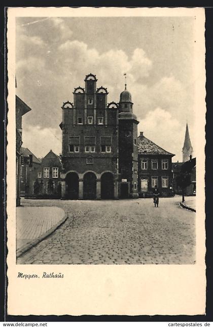 AK Meppen, Strassenpartie am Rathaus