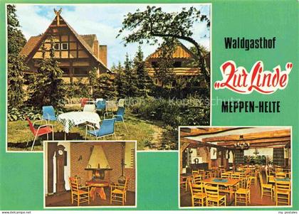 Helte Meppen Emsland Niedersachsen Waldgasthof zur Linde Restaurant Kamin