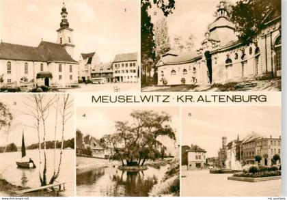 Meuselwitz Marktplatz Orangerie Hainbergsee Muehlteich Rathaus