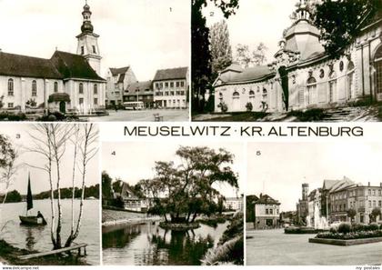 Meuselwitz Thueringen Marktplatz Orangerie Hainbergsee Muehlteich Rathaus Brunne