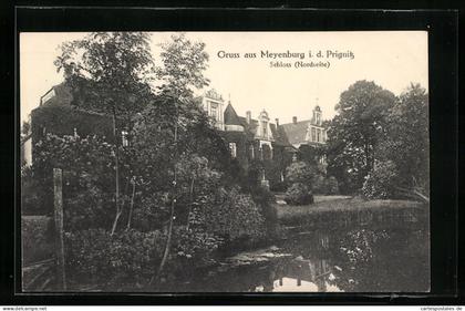 AK Meyenburg /Prignitz, Teich am Schloss