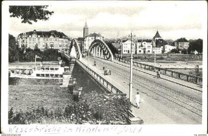 Minden Westfalen Minden Bruecke x 1956