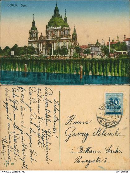 Ansichtskarte Mitte-Berlin Dom 1923