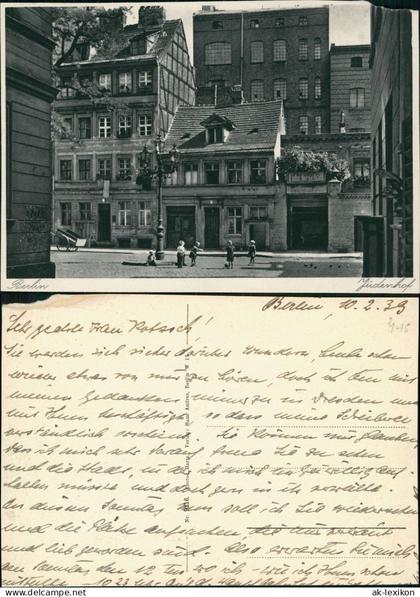 Ansichtskarte Mitte-Berlin Jüdenhof 1939