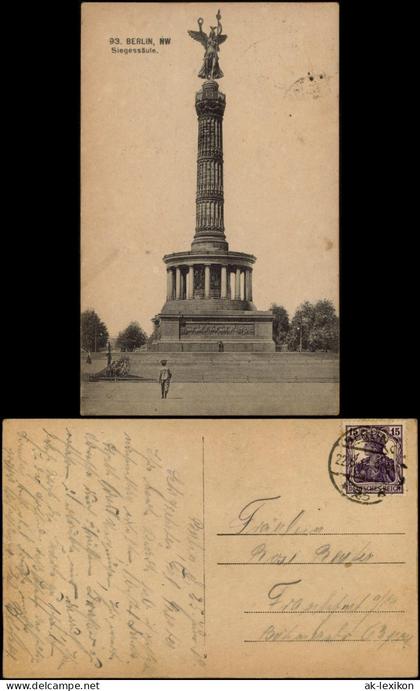 Ansichtskarte Mitte-Berlin Siegessäule 1914