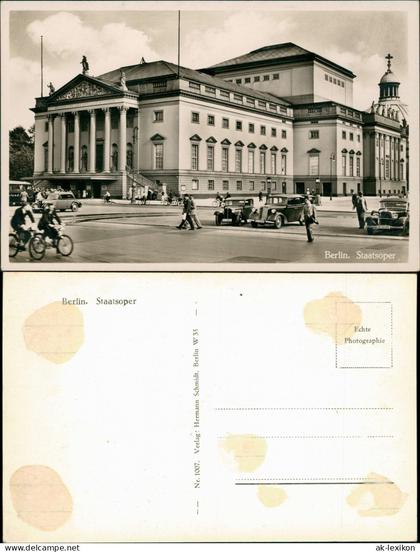 Ansichtskarte Mitte-Berlin Staatsoper 1935