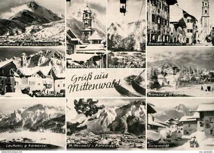 Mittenwald Bayern Wetterstein Kranzberglift Obermarkt Neunerhaus Alt Mittenwald