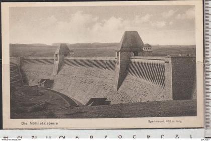 Möhnetalsperre - Sperrmauer, 638 m lang (1916) nicht gelaufen  ( AK 5574) günstige Versandkosten