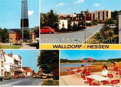 Walldorf Hessen Kirche Ortspartien Terrasse