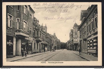 AK Mörs, Geschäfte auf der Hombergerstrasse