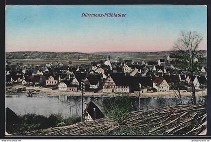 AK Dürrmenz-Mühlacker, Blick über die Dächer