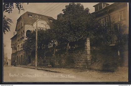 AK Mühlacker, Gasthof und Saalbau zum Bären von I. Kunz