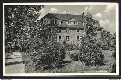 AK Schmie /Mühlacker, Ev. Jugendhaus mit Strasse