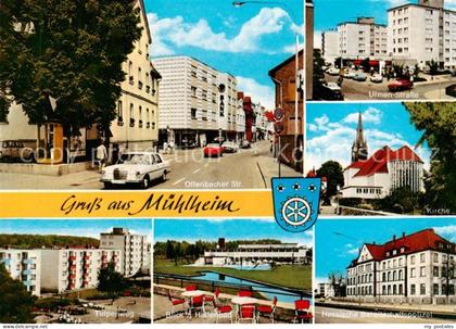 Muehlheim Main Offenbacher Str Ulmen Strasse Kirche Tulpenweg Hallenbad Hessisch