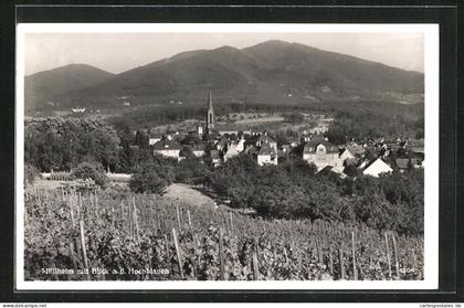 AK Müllheim, Gesamtansicht mit Hochblauen