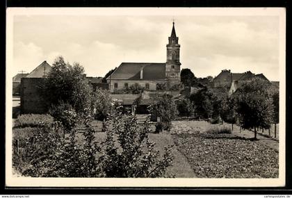 AK Müllrose, Blick zur Stadt