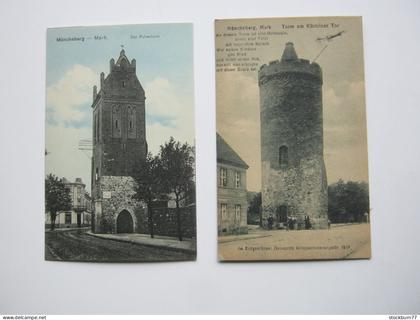 MÜNCHEBERG , 2 schöne Karten um 1915