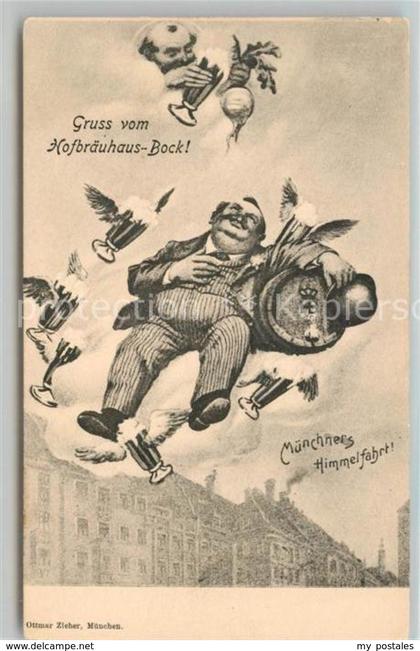 43147395 Muenchen Hofbraeu Bock Karikatur Muenchen