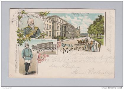 AK DE BAY MÜNCHEN 1897-08-16 München Litho Carl Otto Hayd