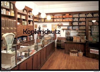 ÄLTERE POSTKARTE STADTMUSEUM MÜNSTER LADEN HENKE 1911 AROME MAGGI Westfalen Blechschild Waage sign Museum postcard