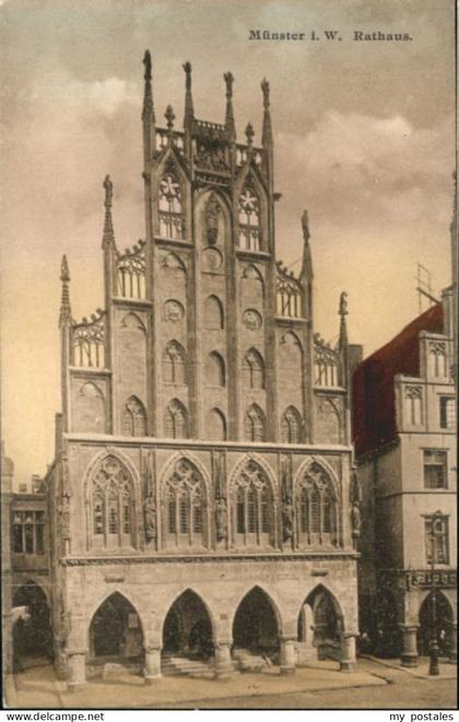 Muenster Westfalen Muenster Rathaus