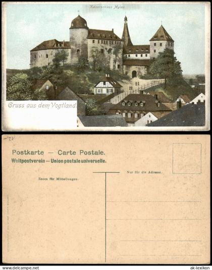Ansichtskarte Mylau-Reichenbach (Vogtland) Burg Mylau - Museum 1912