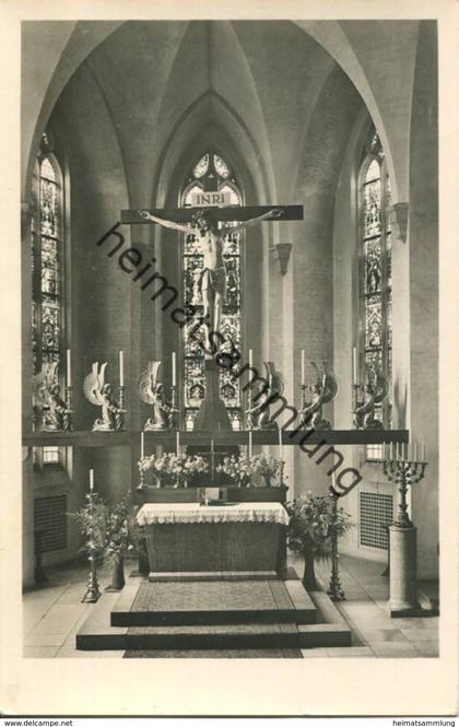 Neuendettelsau - Altar in der Anstaltskirche - Foto-AK - Verlag Fritz Lauterbach Fürth